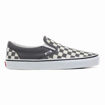 Férfi Vans Checkerboard Classic Slip-on Cipő VA6071958 Fehér